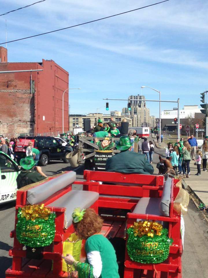 Horse-drawn carriage at a wedding ceremony